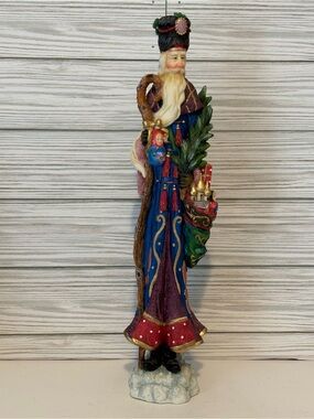 1999 Lennox Pencil Santa Czar Of Christmas 13.5” Figure Ded Moroz Russian Decor